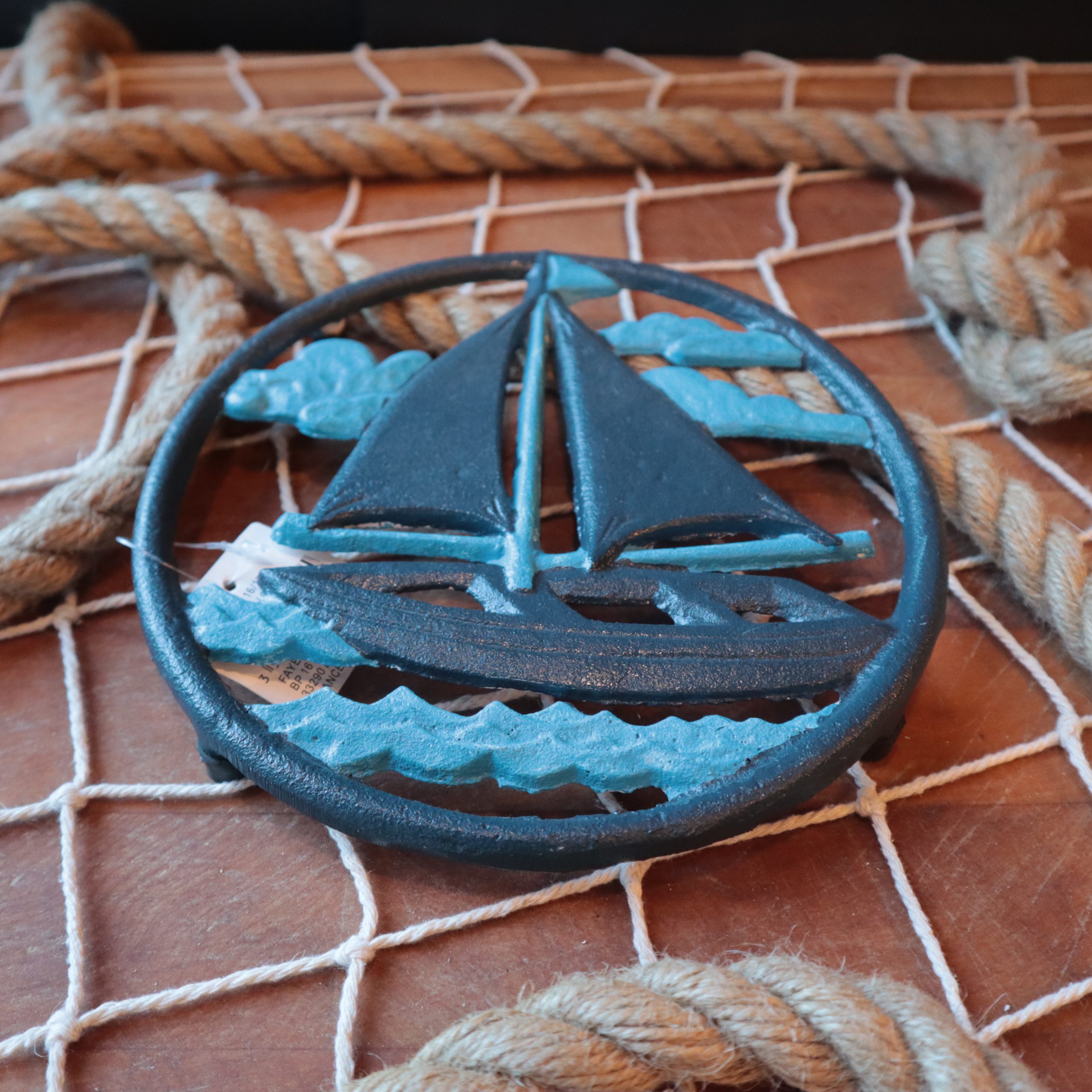 IMG_3392 Sailboat Teapot Trivet - Image 1