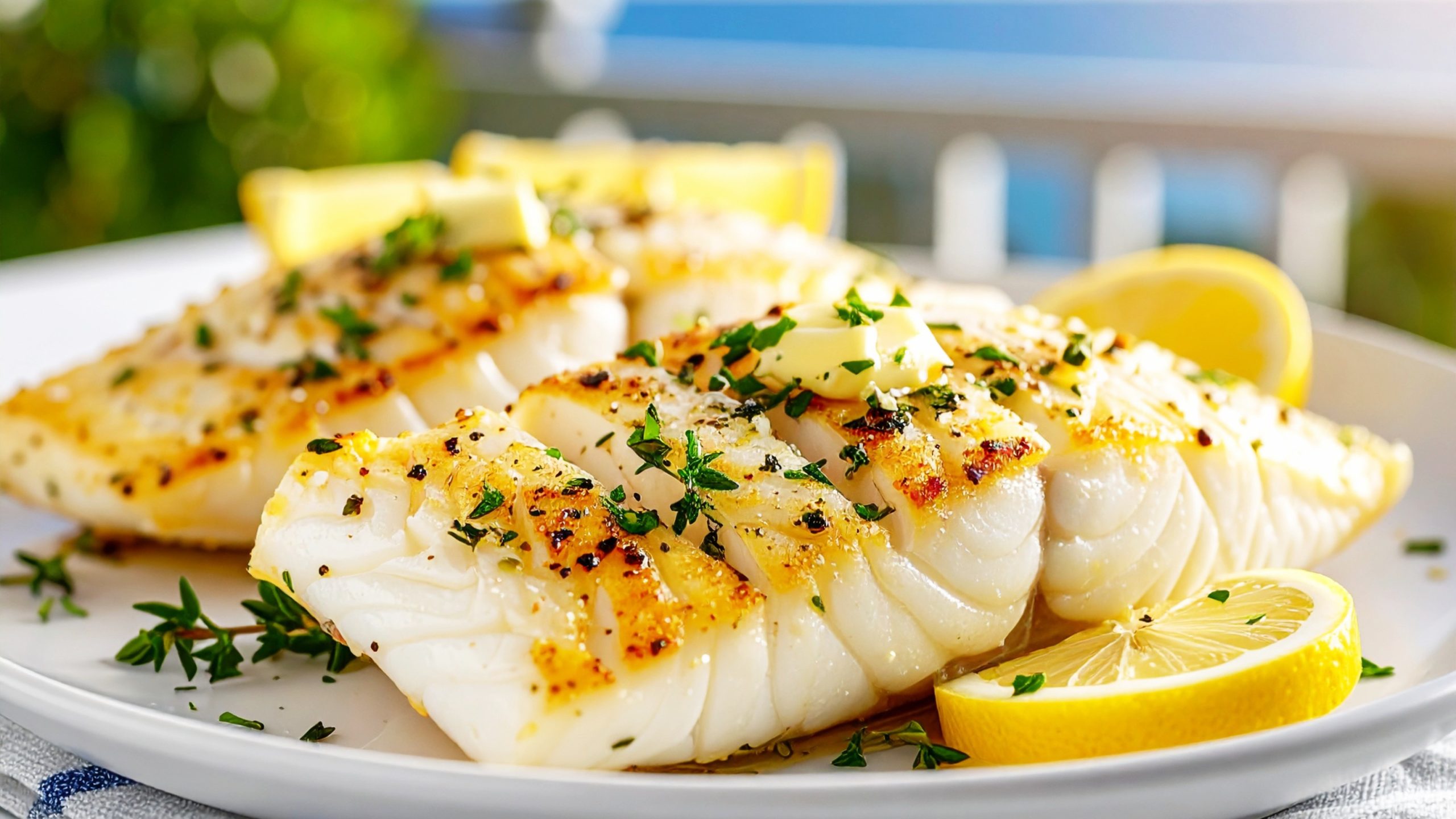 Delicate oven-baked hake fillet, finished in rich garlic butter and served full of fresh, coastal flavour. Light, flaky and beautifully savoury